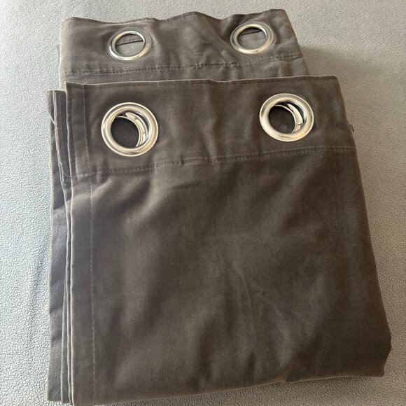 Pair of IKEA Sanela Curtain Panels 55x98 Gray - Picture 1 of 5